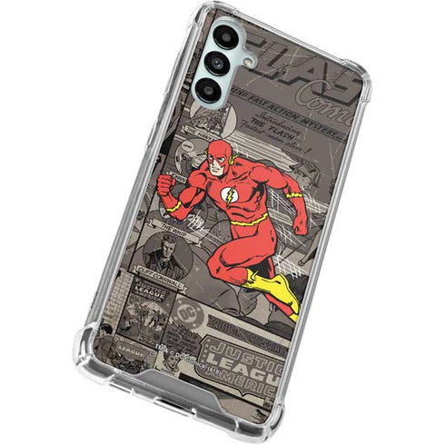DC Comics Flash Mixed Media Galaxy A15 5G Clear Case